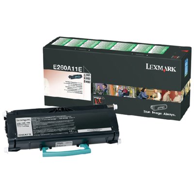 Cartouche toner Lexmark E260A11E Prebate noir