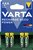 Batterij oplaadbaar VARTA 4x AAA 800mAh ready2use