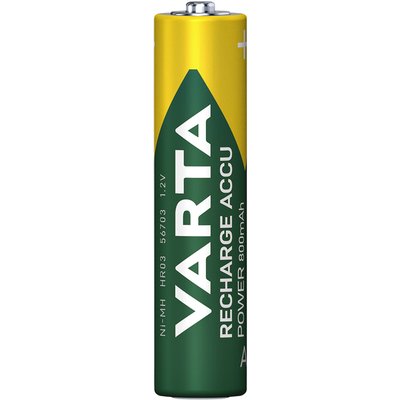 Batterij oplaadbaar VARTA 4x AAA 800mAh ready2use