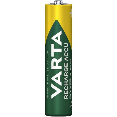 Batterij oplaadbaar VARTA 2x AAA 800mAh ready2use