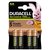 Batterij oplaadbaar Duracell 4x AA 1300mAh Plus