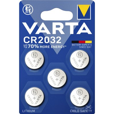 Pile bouton VARTA 5x CR2032 lithium