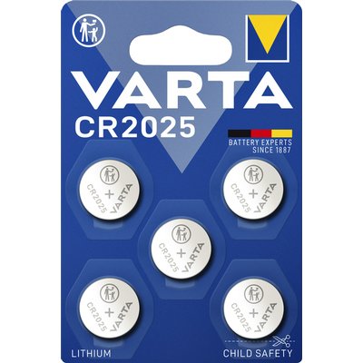 Batterij VARTA knoopcel 5x CR2025 lithium