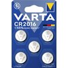 Batterij VARTA knoopcel 5x CR2016 lithium foto
