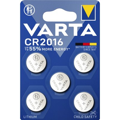 Batterij VARTA knoopcel 5x CR2016 lithium