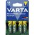 Batterij oplaadbaar VARTA 4x AA 2600mAh ready2use