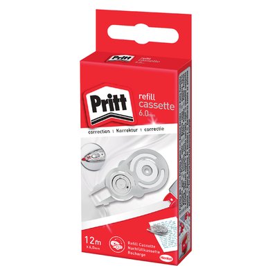 Correctietapevulling Pritt navul cassette Flex 6mmx12m