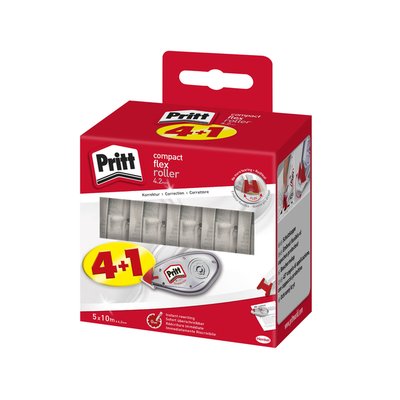 Correctietape Pritt Compact Flex 4.2mmx10m valuepack à 4+1 gratis
