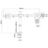 Monitorarm Neomounts DCB100 10-27" zwart foto