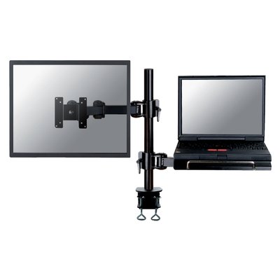 Bras ordinateur portable Neomounts D960 10-27" pince noir