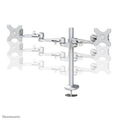 Support écran Neomounts D935DG 2x10-27" oeillet argent