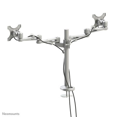 Support écran Neomounts D935DG 2x10-27" oeillet argent