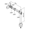 Support écran Neomounts D960G 10-30" oeillet noir Photo