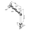 Support écran Neomounts D935 10-30" avec pince argent Photo
