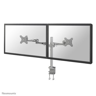 Support écran Neomounts D935D 2x 10-27" avec pince argent