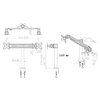 Support écran Neomounts D700D 2x 19-30" avec pince noir Photo