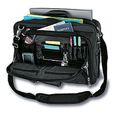 Laptoptas trolley Kensington contour 17" zwart