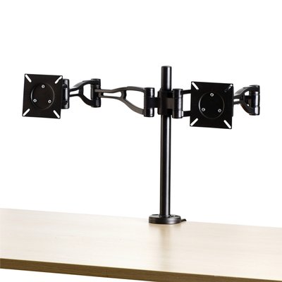 Bras écran Fellowes Vista double noir