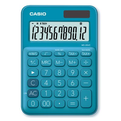 Rekenmachine Casio MS-20UC blauw