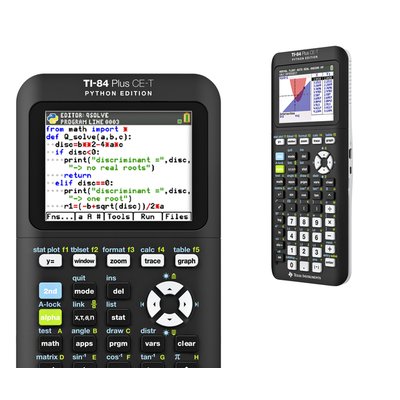 Rekenmachine TI-84 Plus CE-T Python Edition