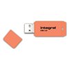 Clé USB 2.0 Integral Neon USB-A 16Go orange Photo