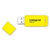 Clé USB 2.0 Integral Neon USB-A 16Go jaune Photo