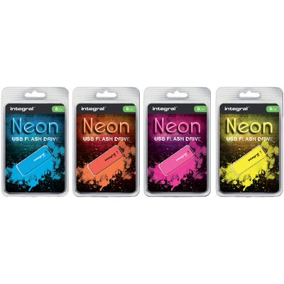 Clé USB 2.0 Integral Neon USB-A 32Go bleu