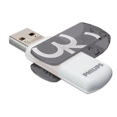 Clé USB 2.0 Philips Vivid USB-A 32Go gris