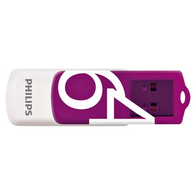 USB stick 2.0 Philips Vivid USB-A 64GB paars