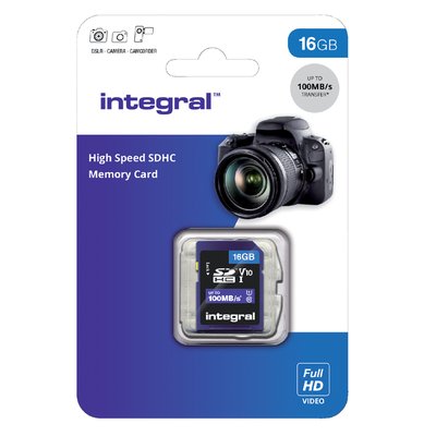 Carte mémoire Integral SDHC V10 16Go