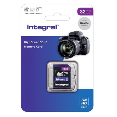 Geheugenkaart Integral SDHC V10 32GB