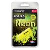 USB stick 3.0 Integral Neon USB-A 64GB geel foto