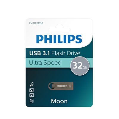 USB stick 3.1 Philips Moon USB-A 32GB grijs