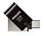 USB stick 3.1 Philips 2in1 USB-C USB-A 64GB zwart