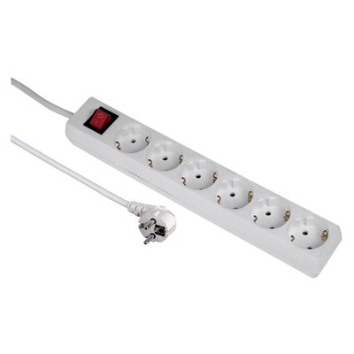 Bloc multiprise Hama 6 prises sécurisé 5m blanc