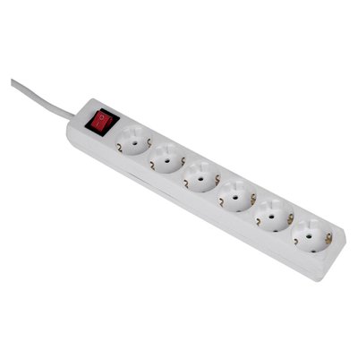 Bloc multiprise Hama 6 prises sécurisé 5m blanc