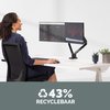 Monitorarm Fellowes Platinum Series dubbel horizontaal foto