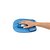 Muismat met polssteun Fellowes Crystals gel transparant blauw