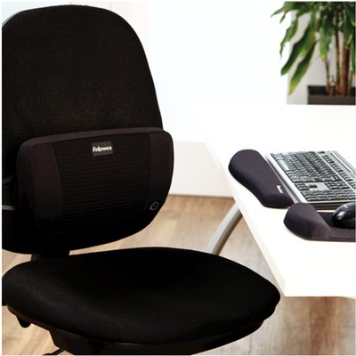 Repose-poignet Fellowes Plush Touch noir