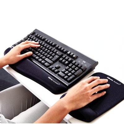 Repose-poignet Fellowes Plush Touch noir