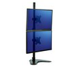 Bras écran Fellowes Seasa double vertical sur pied noir Photo