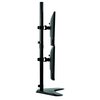Bras écran Fellowes Seasa double vertical sur pied noir Photo