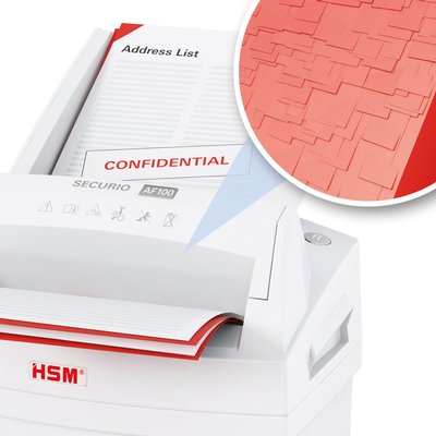 Destructeur HSM Securio AF100 particules 4x25mm