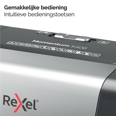 Papiervernietiger Rexel Momentum X406 snippers 4x28mm