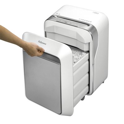 Destructeur Fellowes Powershred LX211 particules 2x12mm blanc