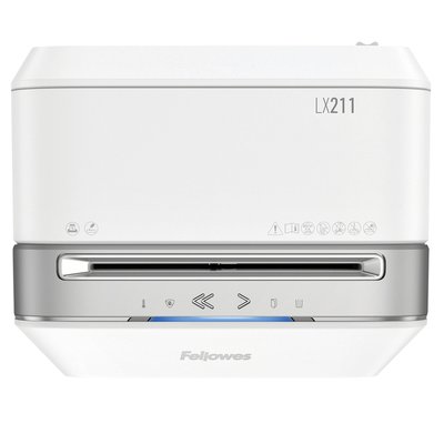 Destructeur Fellowes Powershred LX211 particules 2x12mm blanc