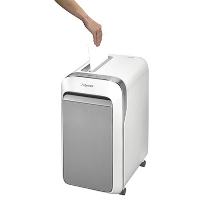 Destructeur Fellowes Powershred LX221 particules 2x12mm blanc