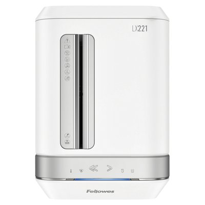 Destructeur Fellowes Powershred LX221 particules 2x12mm blanc
