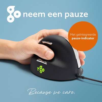 Souris ergonomique R-Go HE Break filaire Medium gaucher
