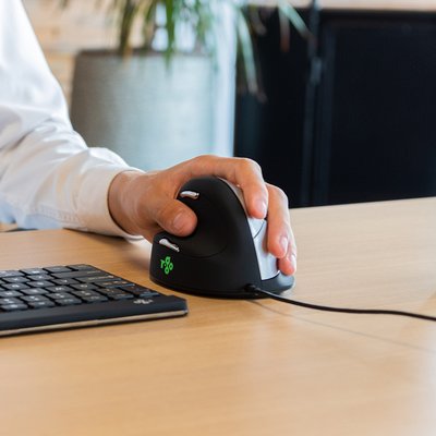 Souris ergonomique R-Go HE Break filaire Medium gaucher